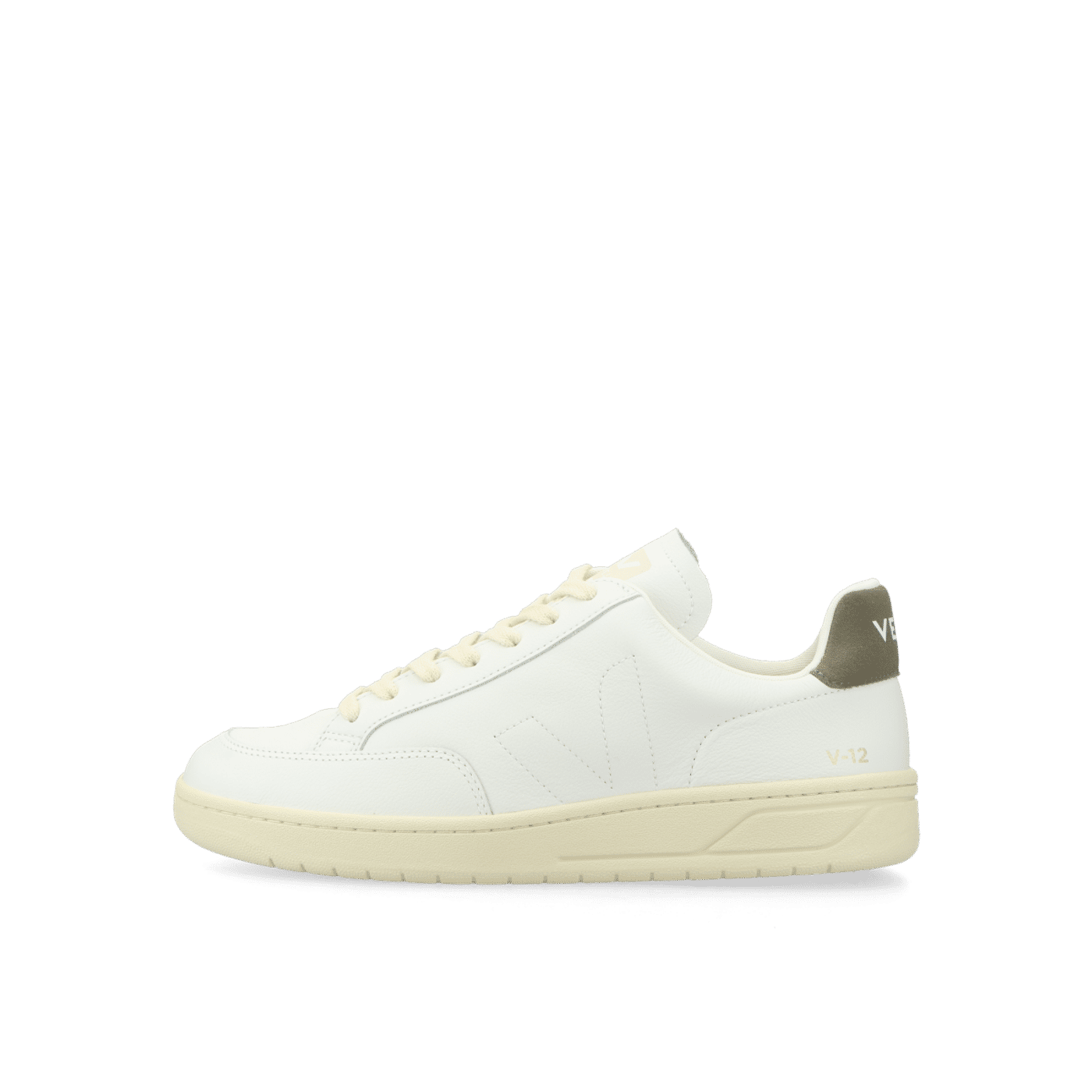 VEJA V-12 Stitch O.T. Leather "Extra White/White/Khaki" | XS2003679
