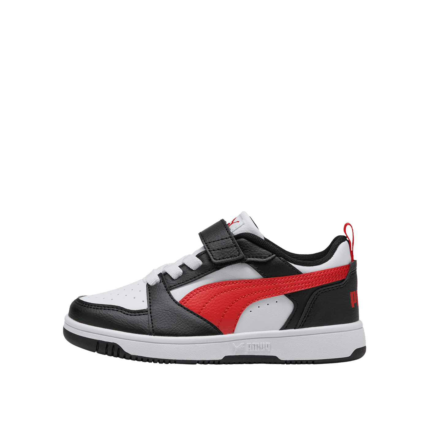 Puma Rebound V6 Lo Kids "White/Red/Black" | 397419-04