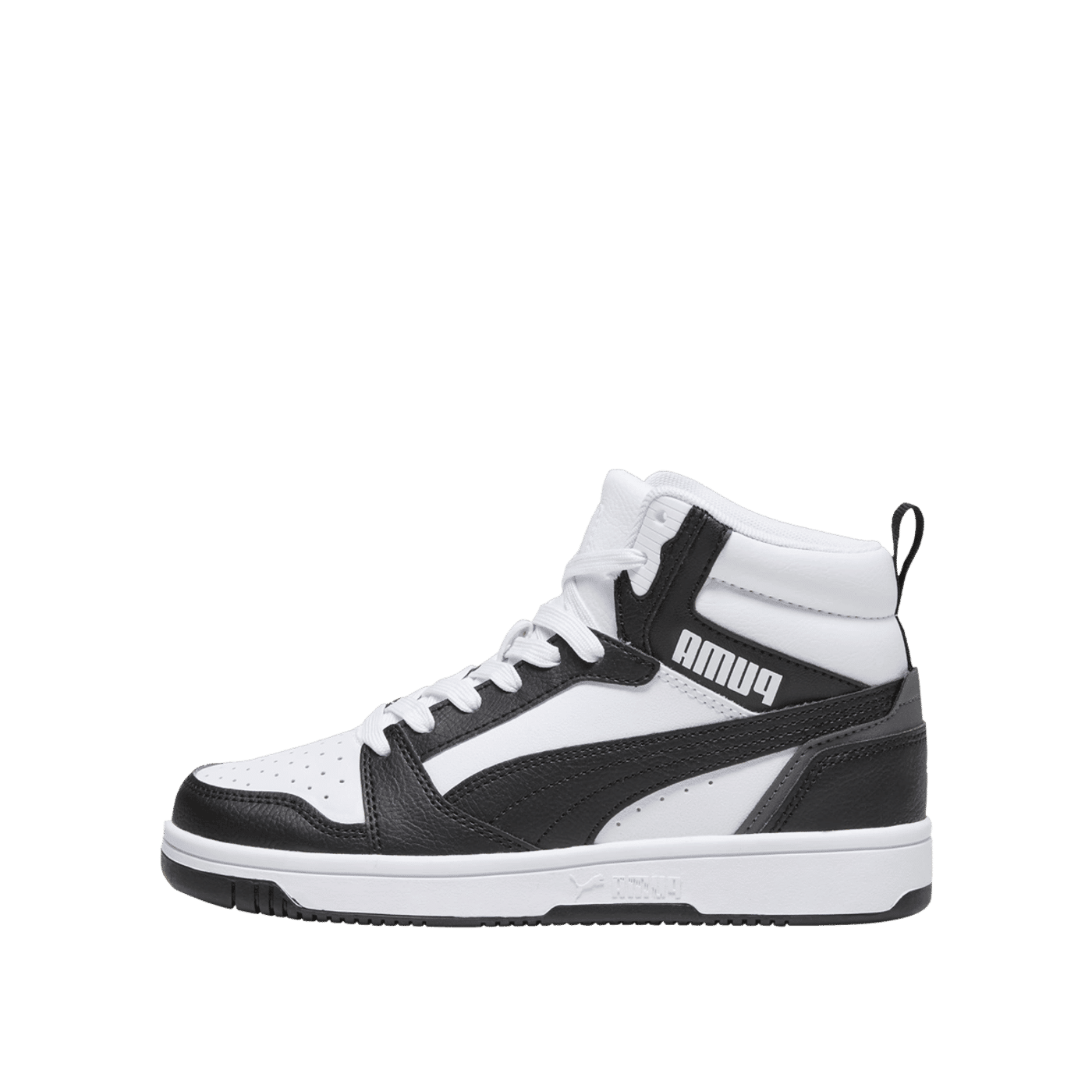 Puma Rebound V6 Mid (GS) "Puma White/Puma Black/Shadow Gray" | 393831-01