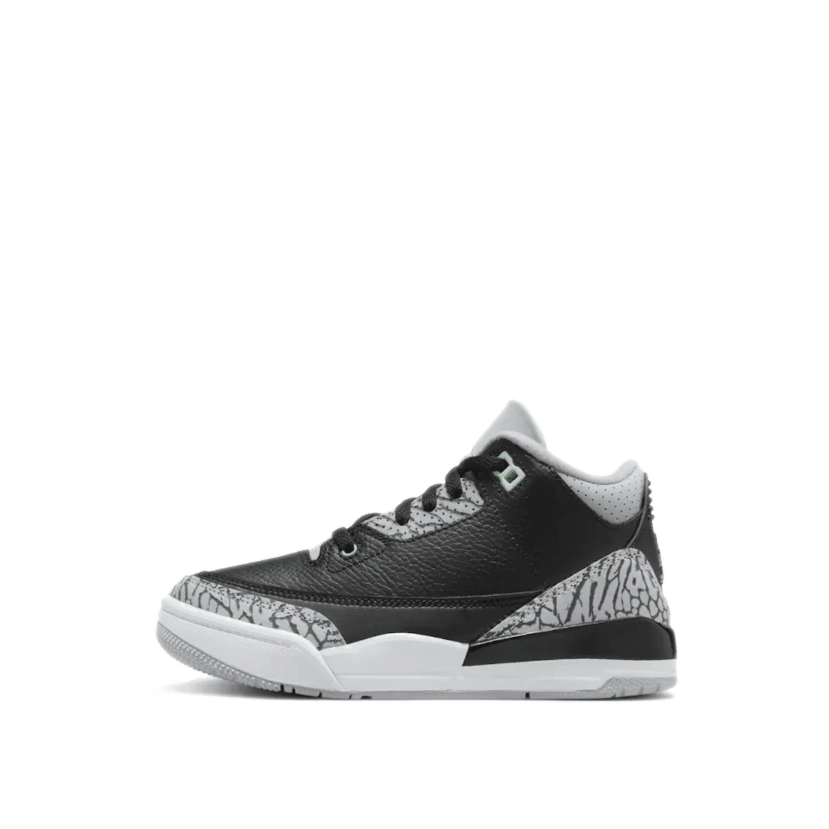 Air Jordan 3 Retro (PS) "Black/Green Glow/Wolf Grey" | DM0966-031
