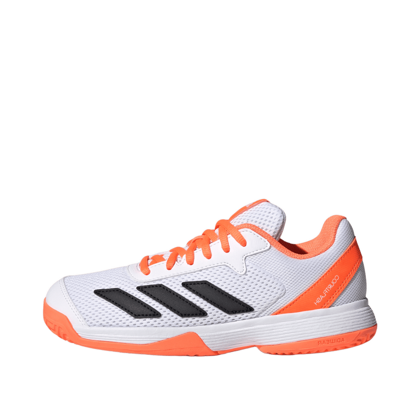 Adidas Courtflash Kids "Lucid Orange/Cyber Metallic/Cloud White" | JR4450