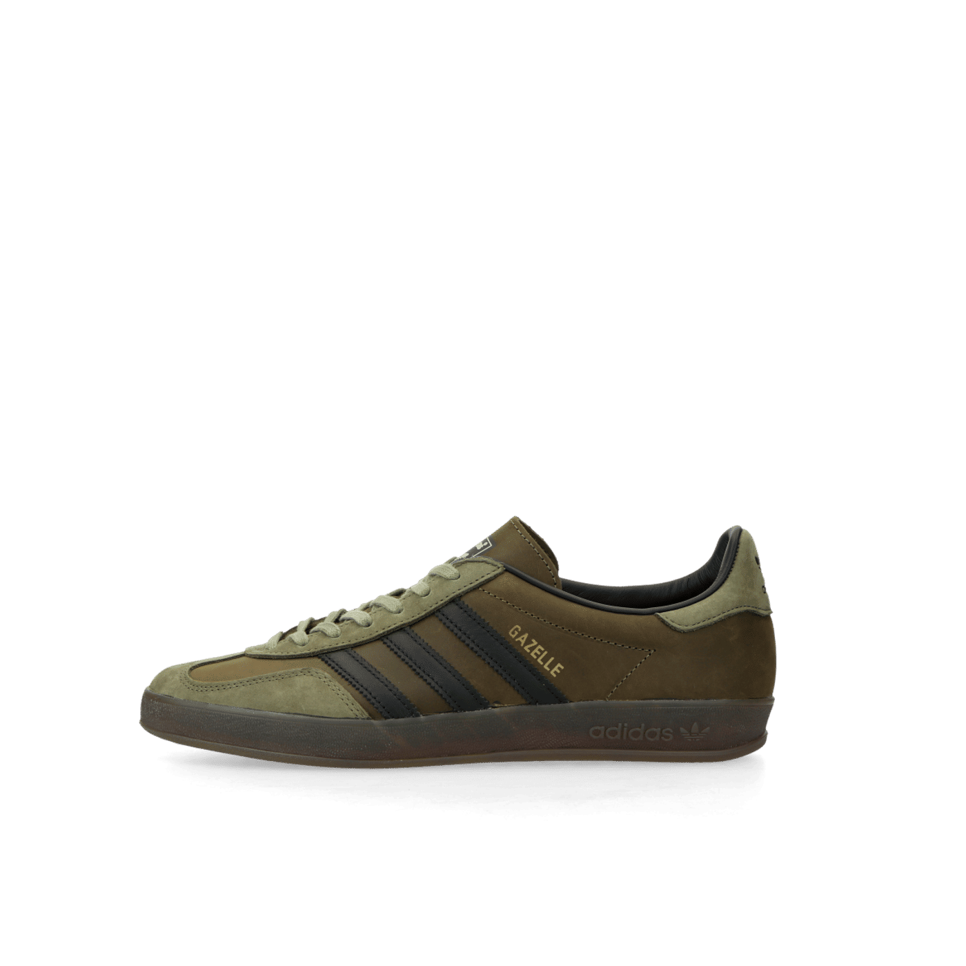 Adidas Gazelle Indoor "Focus Olive / Core Black / Gum 5" | IH4772