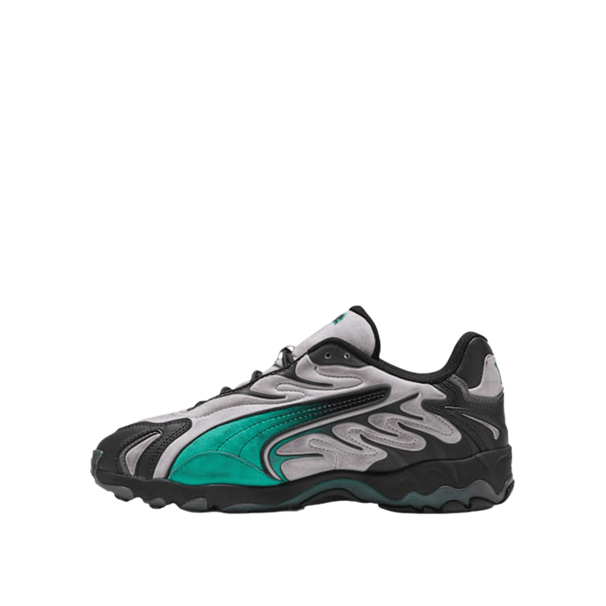Puma Inhale Distressed "Vibrant Silver-Vibrant Green" | 404532-01
