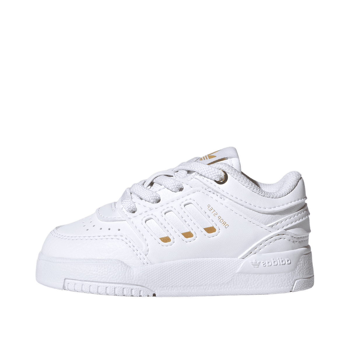 Adidas Drop Step Low EL I "Cloud White / Cloud White / Gold Metallic" | IG1423