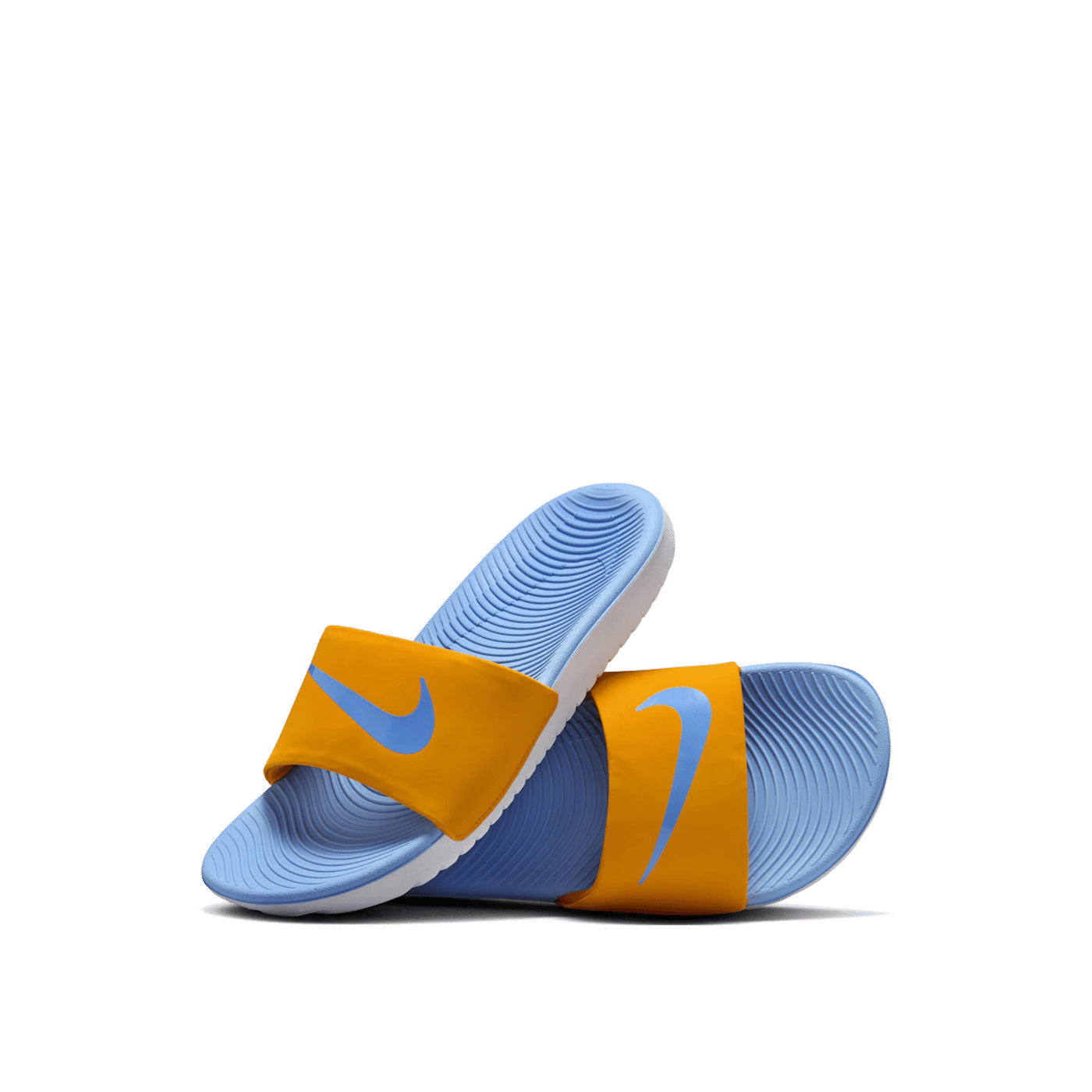 Nike Kawa Slide "GS" "Orange Peel/White/University Blue" | FJ8812-801