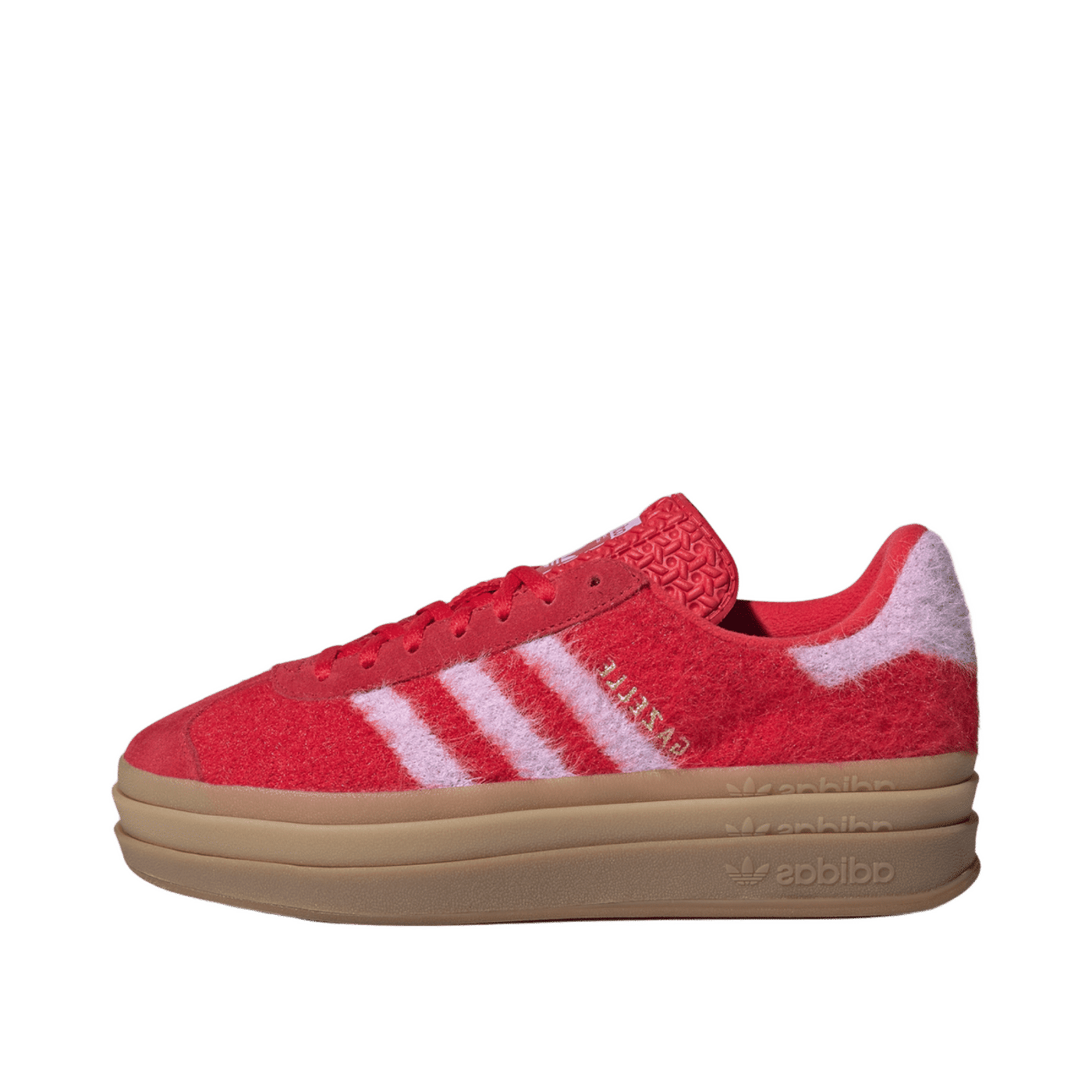 Adidas Gazelle Bold W "Better Scarlet / Bliss Lilac / Gold Metallic" | JS3905