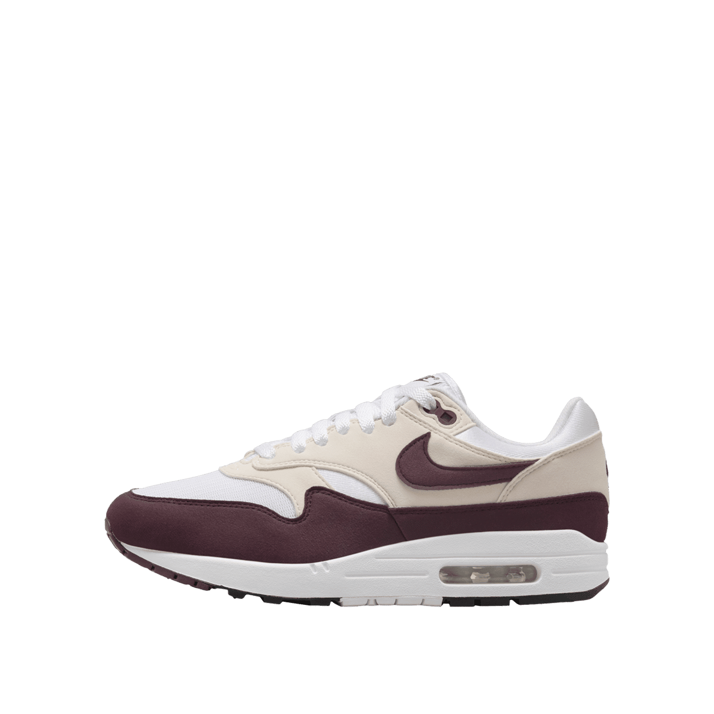 Nike Air Max 1 Wmns "White/Night Maroon-Phantom-Black" | DZ2628-114