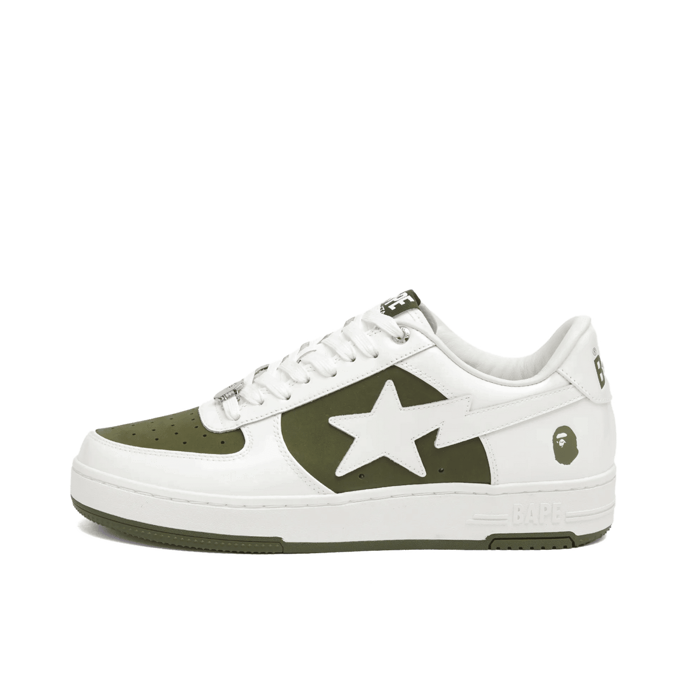 A Bathing Ape Bape Sta "White/Olive" | 001FWK801306MOLD