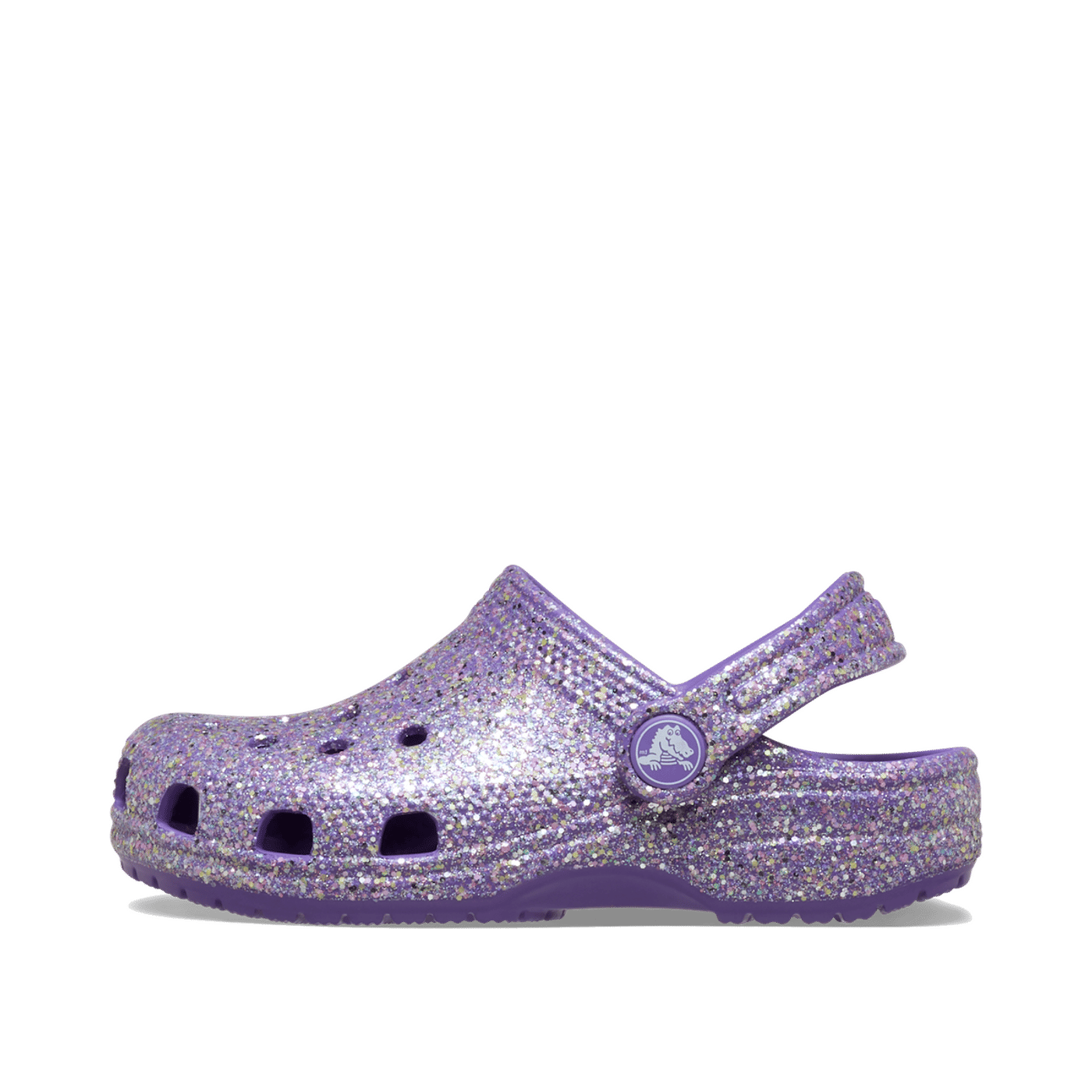 Crocs Classic Fantasy Glitter Toddler Clogs "Purple" | 212562510