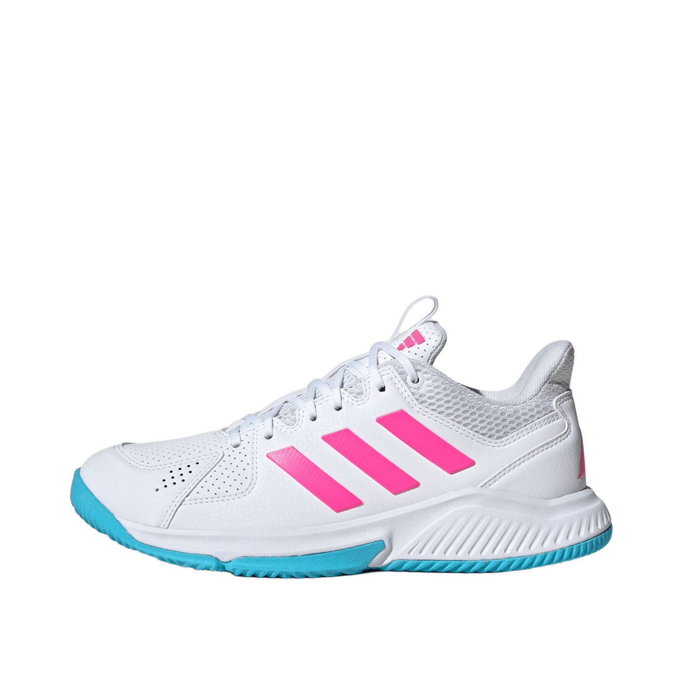 Adidas Court Flight "Cloud White / Lucid Pink / Bright Cyan" | JR8169
