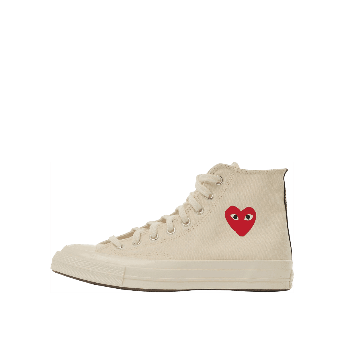 Comme des Garçons PLAY x Converse Chuck 70 High "Small Red Heart - Beige" | AZK1290012