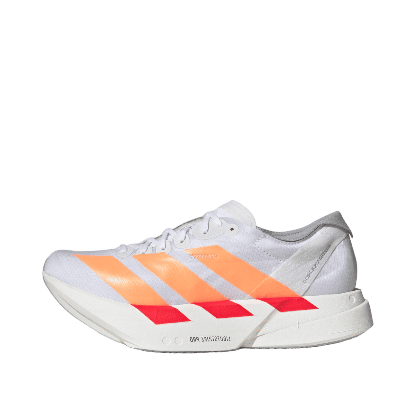 Adidas Adizero Adios Pro 4 "Cloud White / Beam Orange / Lucid Red" | JR7087