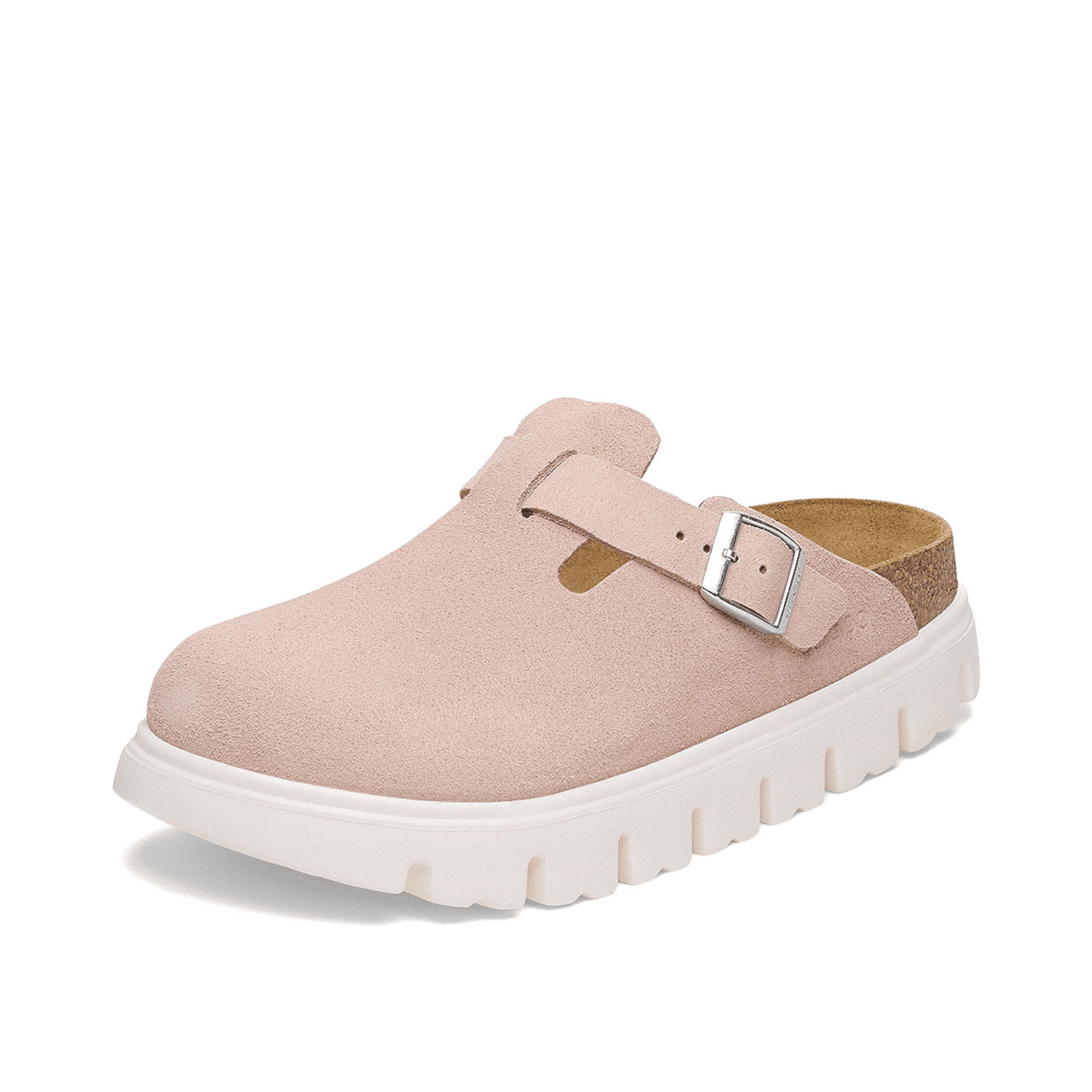 Birkenstock Boston Chunky Suede Leather Narrow Fit Clog "Pink" | 1029125