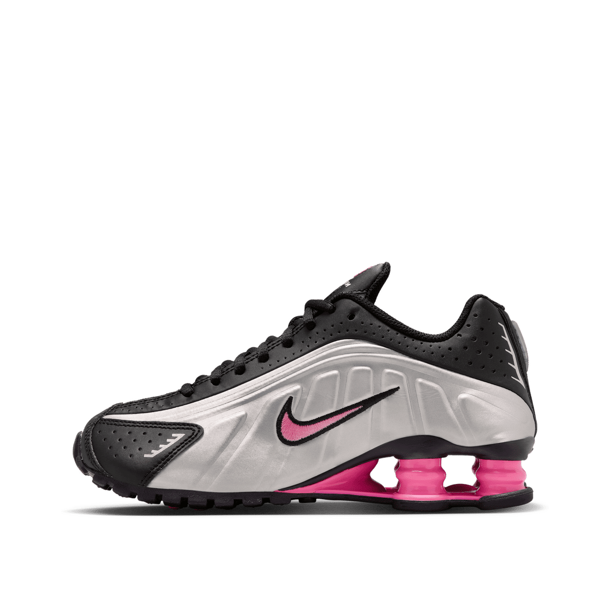 Nike Shox R4 GS "Black Metallic Silver Pinksicle" | CW2626-006