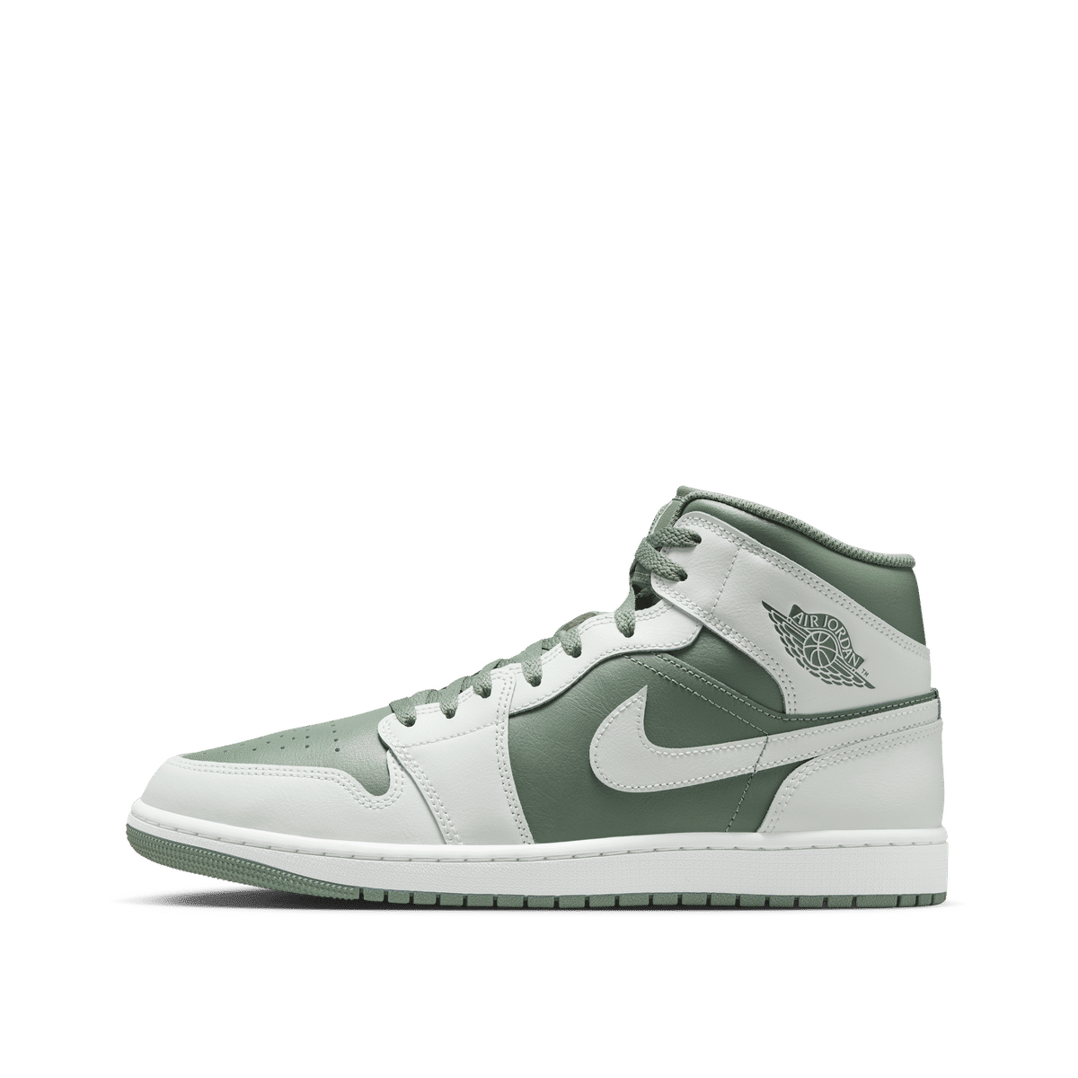 Air Jordan 1 Mid 'Summit White Vintage Lichen' | Green | Men's Size 10.5