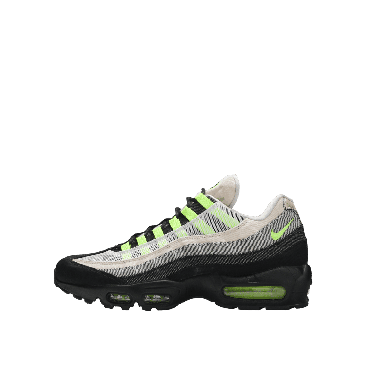 Nike Air Max 95 x DENHAM "Black/Summit White/Volt" | DD9519-001