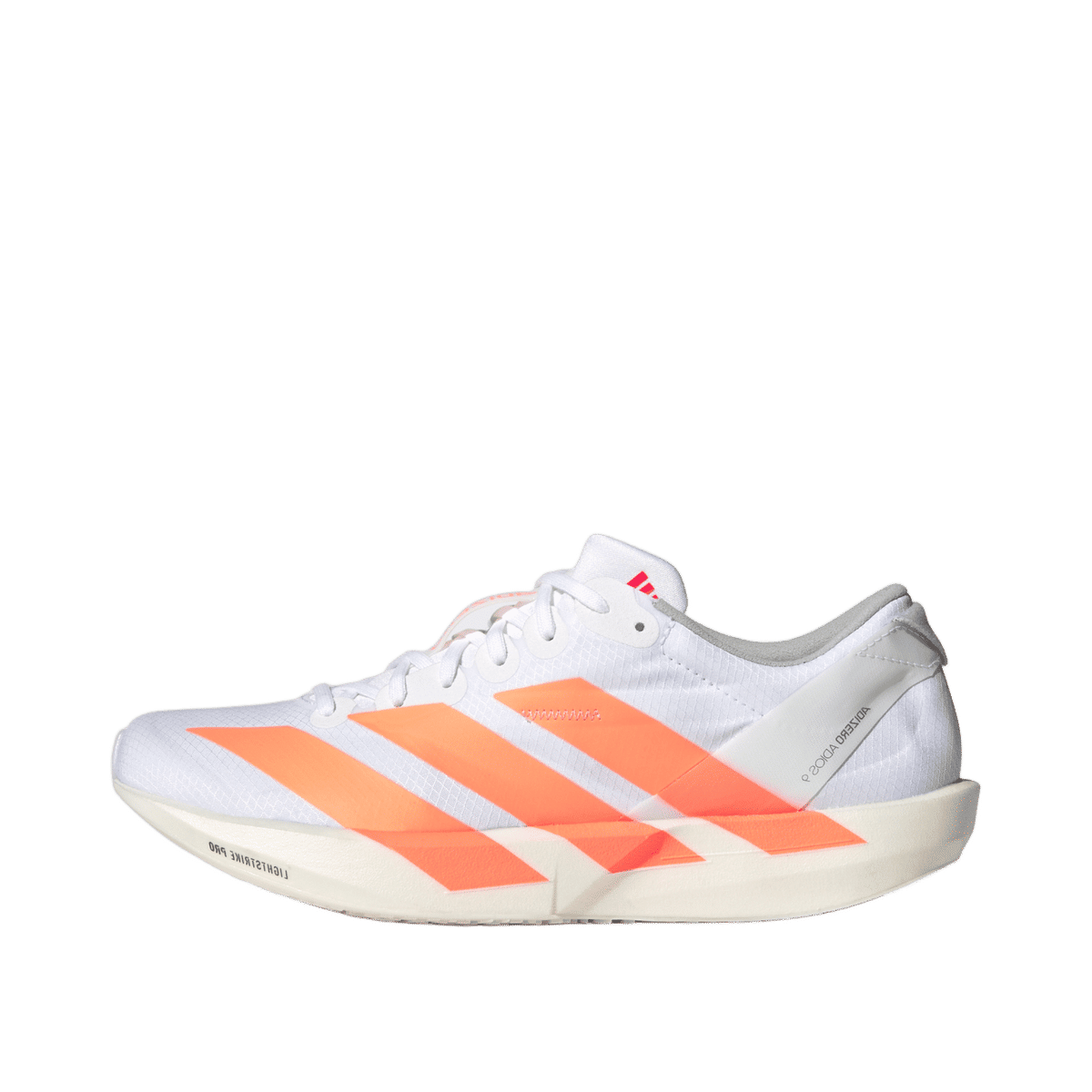 Adidas Adizero Adios 9 "Cloud White / Beam Orange / Lucid Red" | JQ0779