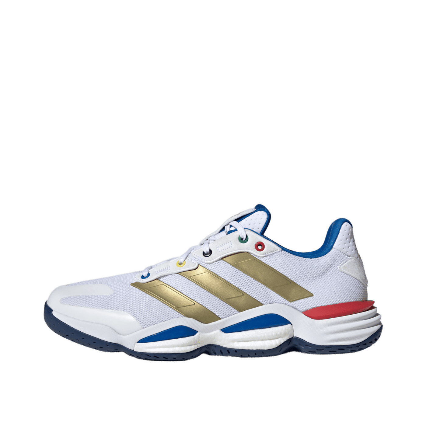 Adidas Stabil 16 "Cloud White / Gold Metallic / Dark Blue" | JP5770