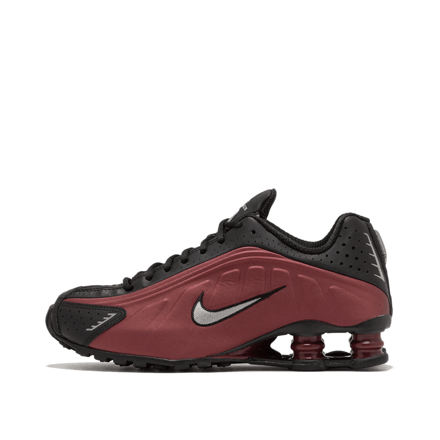 Nike Shox R4 Wmns "Black/Metallic Silver-Team Red" | AR3565-009