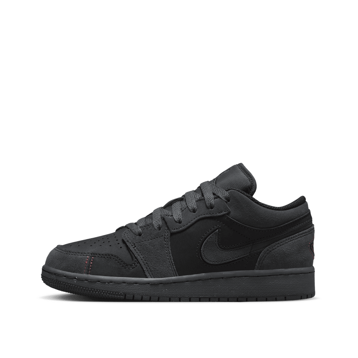 Air Jordan 1 Low SE GS "Dark Smoke Grey/Varsity Red/Black" | FQ7757-001