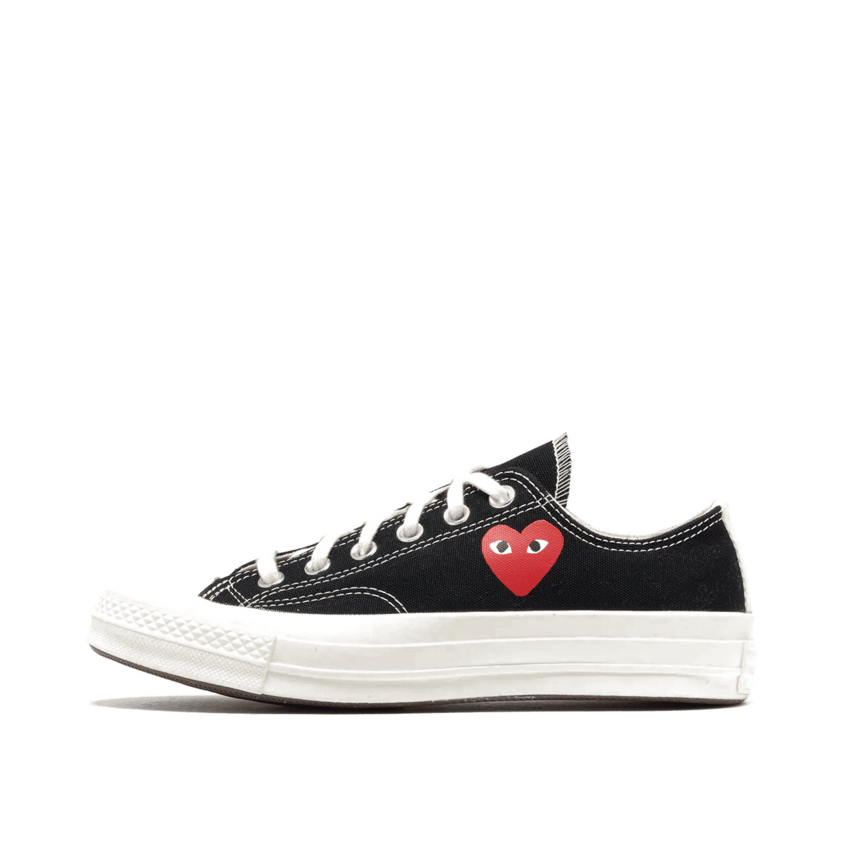 Converse Comme des Garçons PLAY x Chuck 70 Low "Small Red Heart - Black" | AZK1280011