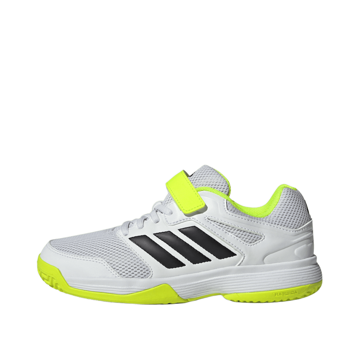 Adidas Speedcourt Kids "Cloud White / Core Black / Lucid Lemon" | JR1680