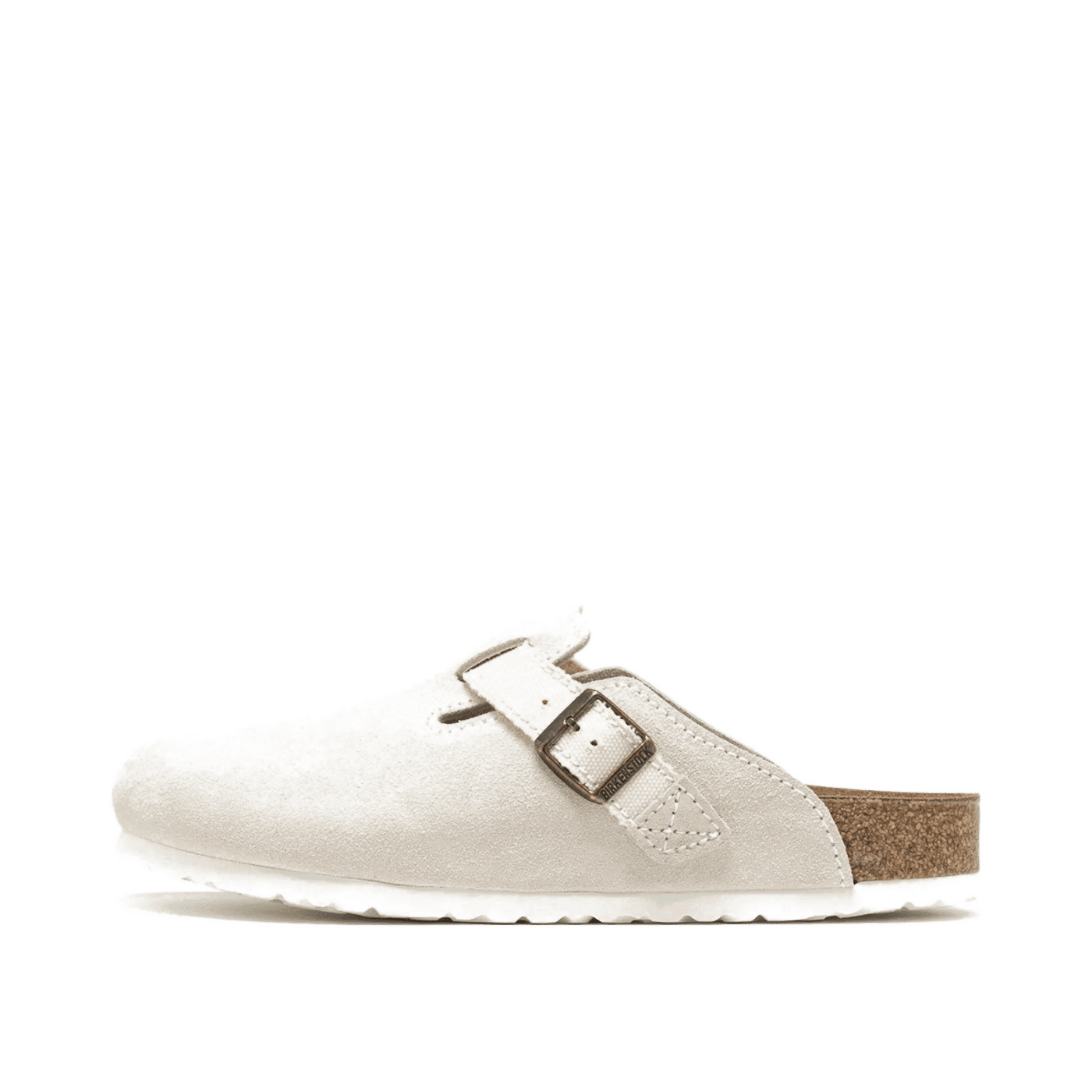 Birkenstock Boston Suede Clog "White" | 1028790