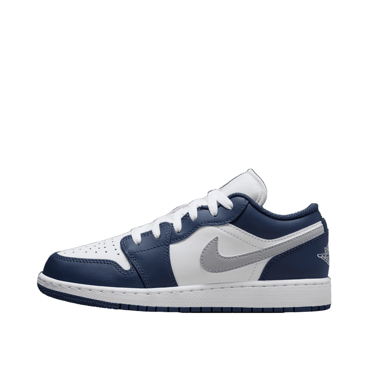 Air Jordan 1 Low GS "Midnight Navy Wolf Grey" | 553560-141