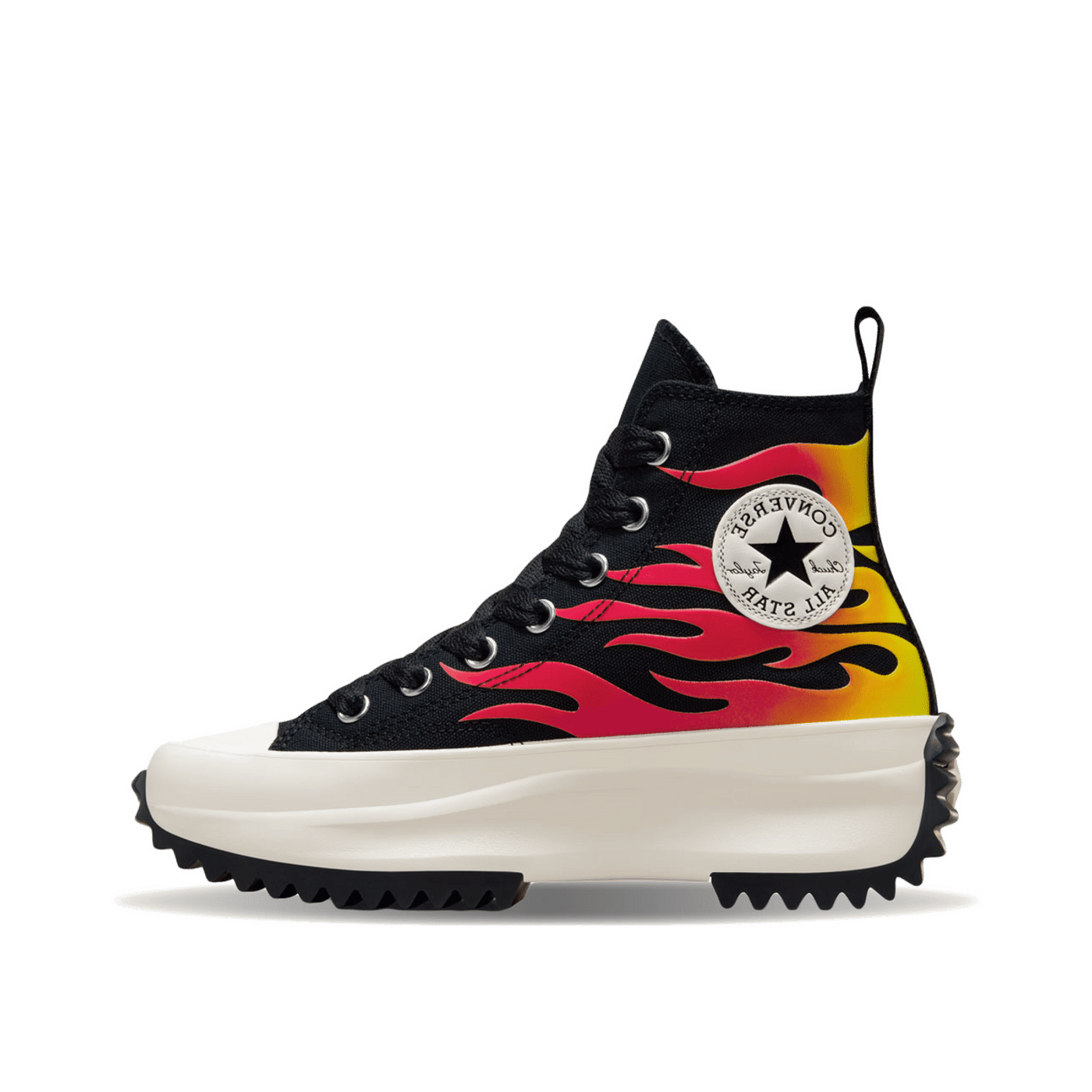 Converse Run Star Hike Platform Flames "Black" | A08766C