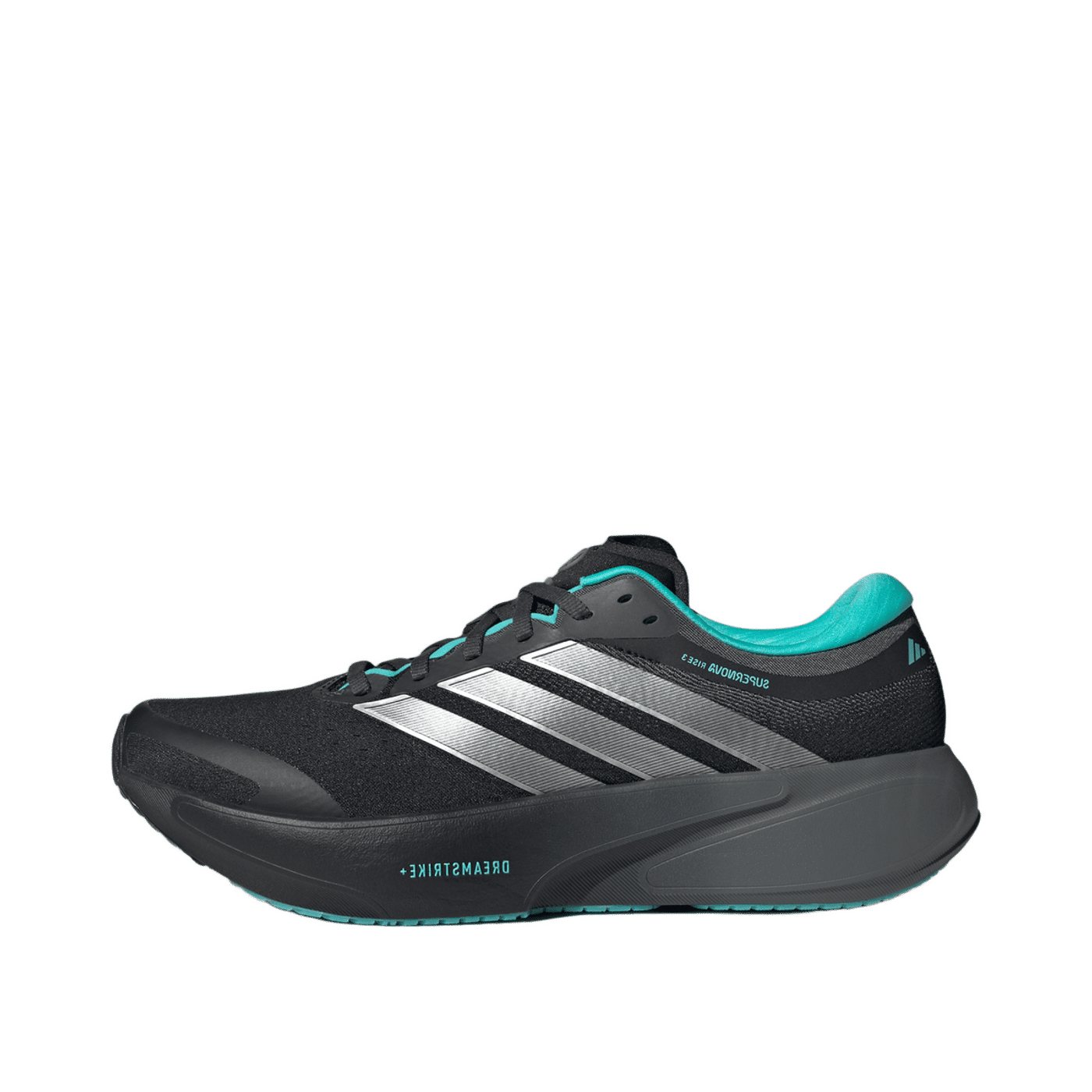 Adidas Supernova Rise 3 Mercedes AMG Petronas F1 Team "Core Black / Silver Metallic / Semi Mint Rush" | KJ3671