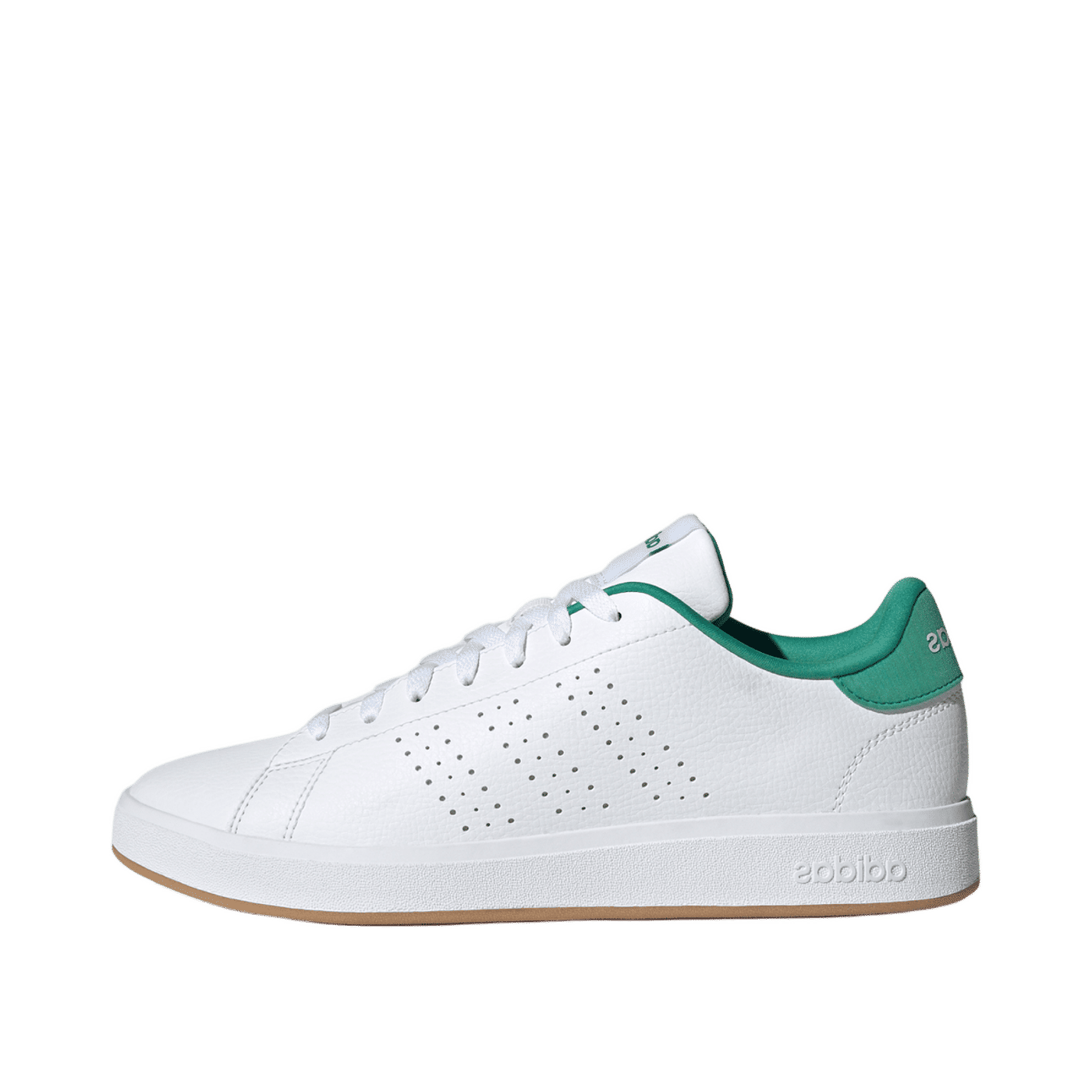 Adidas Advantage Base 2.0 "Cloud White / Cloud White / Semi Court Green" | JQ0386