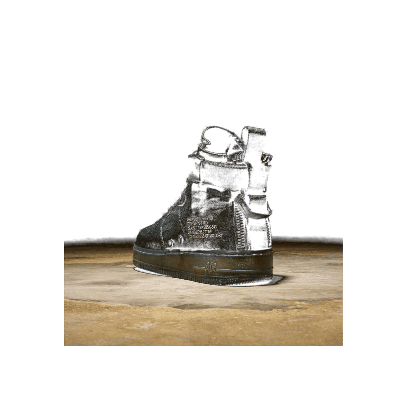 Nike SF AF-1 Mid "Black & Cargo Khaki" | AA7345-001