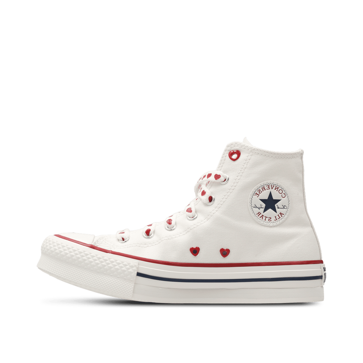 Converse Chuck Taylor All Star Lift Platform "Vintage White/Vintage White/Days Ahead Red" | A19062C