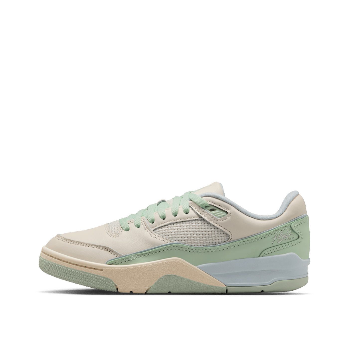 Jordan Flight Court "Pale Ivory/Jade Aura-Muslin" | FZ9854-107