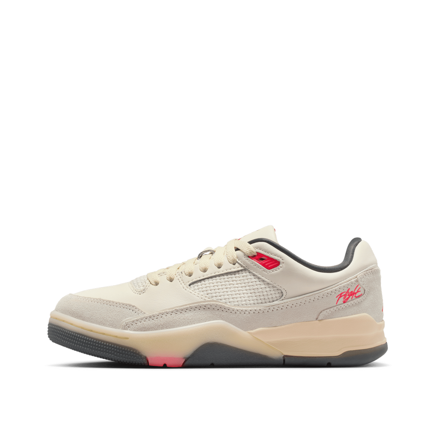 Jordan Flight Court "Pale Ivory/Infrared 23-Muslin-Anthracite" | FZ9854-108