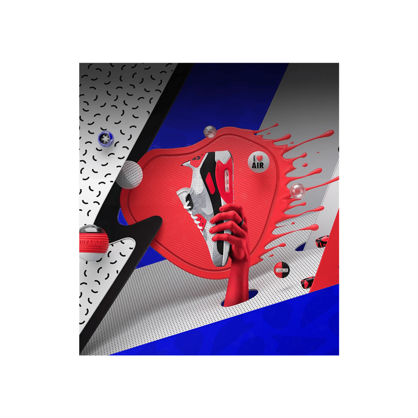 Nike Air Max 90 Ultra 2.0 Flyknit "White & Bright Crimson" | 875943-100