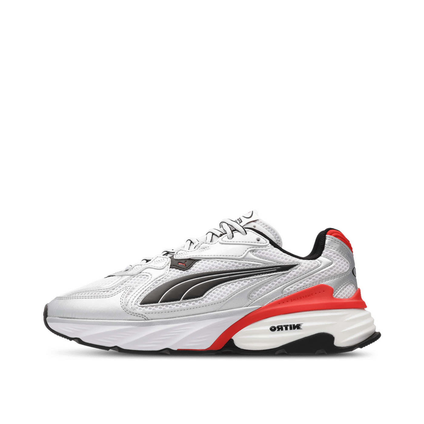 Puma Fade Nitro LS "Silver/White/Red" | 406203-12