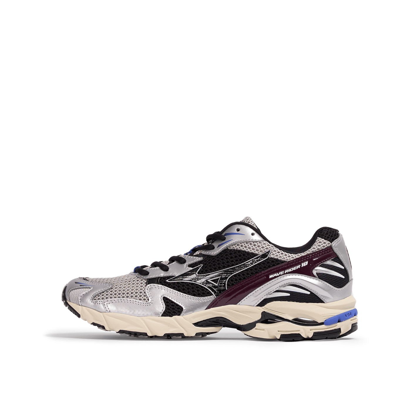 Mizuno Wave Rider 10 "Harbor Mist/Black/Fig" | D1GA210417